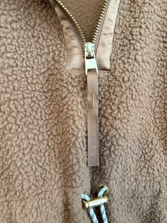 Varley Parnel Half-Zip Fleece Brown Women’s Medium Cozycore Luxe - Picture 6 of 8